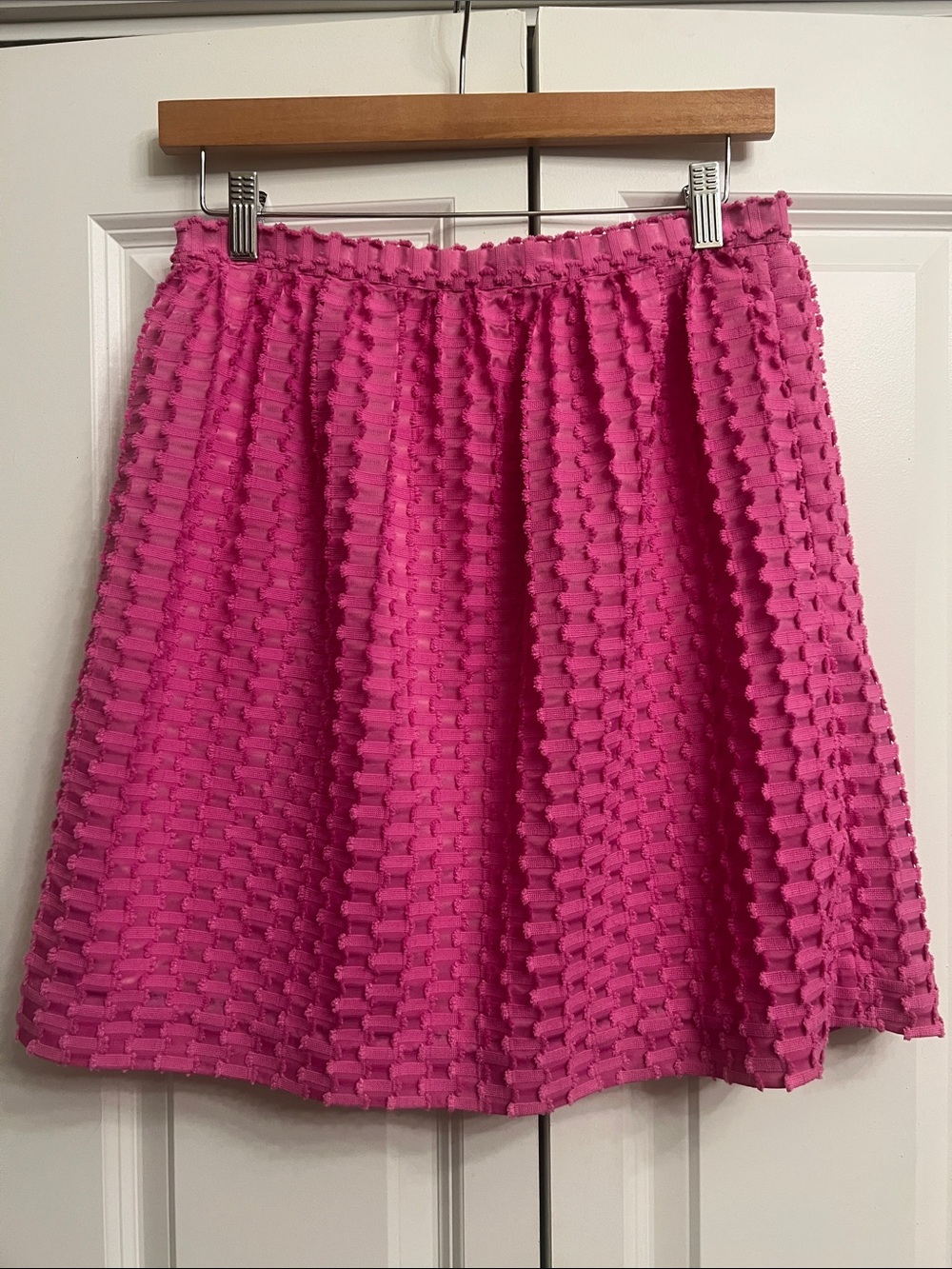 Brooks Brothers Hot Pink Textured Pink Skirt